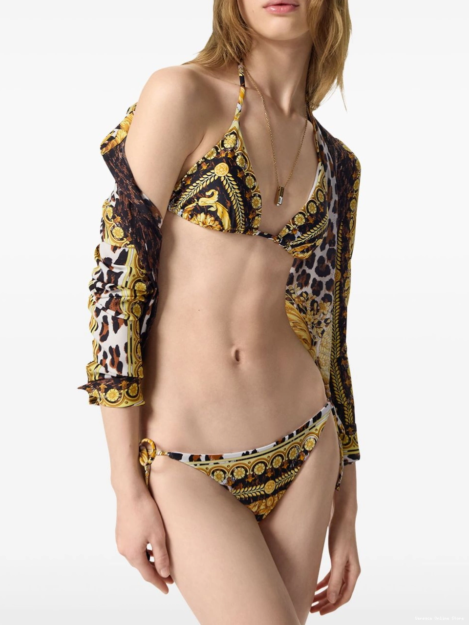 Cheap Women top bikini Versace Wild Barocco 0413